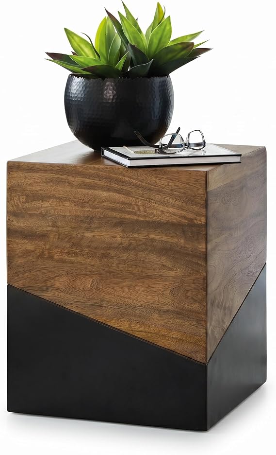 Signature Design by Ashley Accent End Table, Trailbend, Brown/Gunmetal