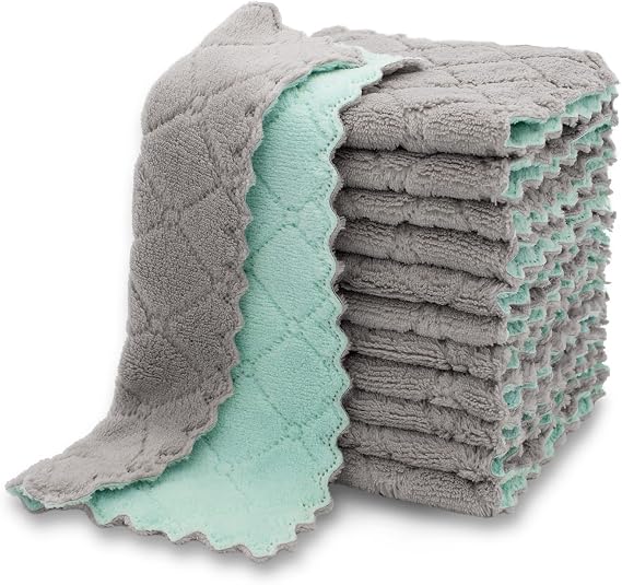 kimteny 12 Pack Dish Cloths for Washing Dishes