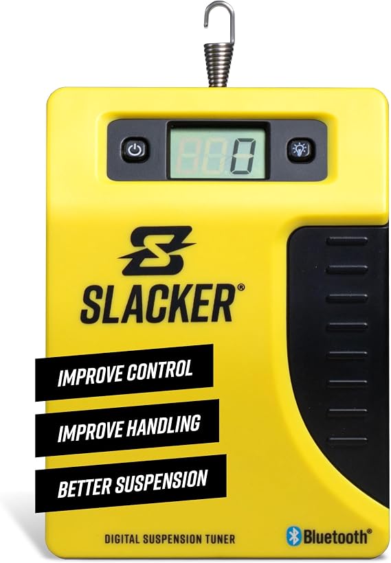 Slacker Digital Suspension Tuner Bluetooth Suspension Tuner for Dirt Bikes, Street & Adventure Bikes Professional Digital Scale for Accurate Rider Sag Setup & Tuning