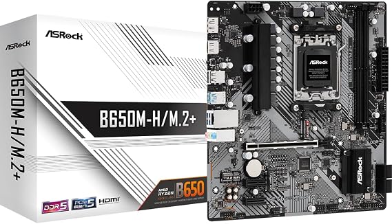 ASRock B650M-H/M.2+ Micro ATX Motherboard DDR5