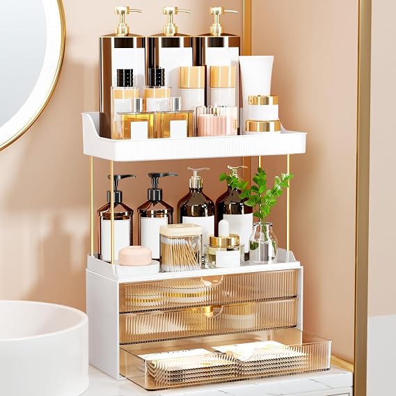 StorBin Arcylic 5-Tier Makeup & Skincare Organizer for Vanity, Bath