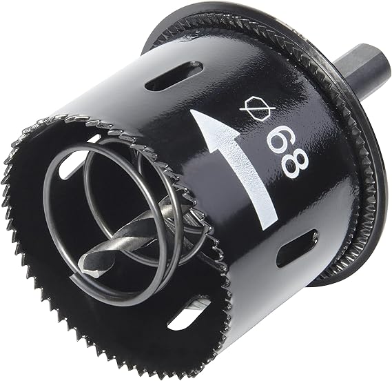 Wolfcraft 2158000 hole saw accessory with Ejector 68 mm