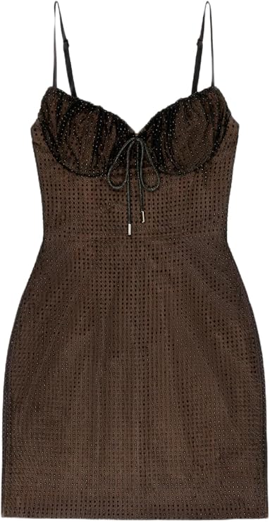 Crystal Hotfix Mini Dress