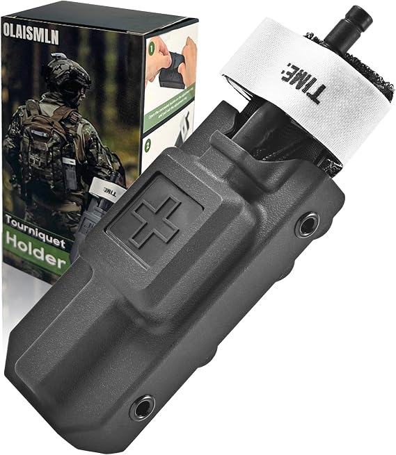Tourniquet Holder, Molle Tourniquet Pouch for Gen 7 CAT Tourniquet or Older, Molle Tourniquet Holder Fits Molle Equipment, Police Gear, Duty and Utility Belt Up to 2.75 inch Wide