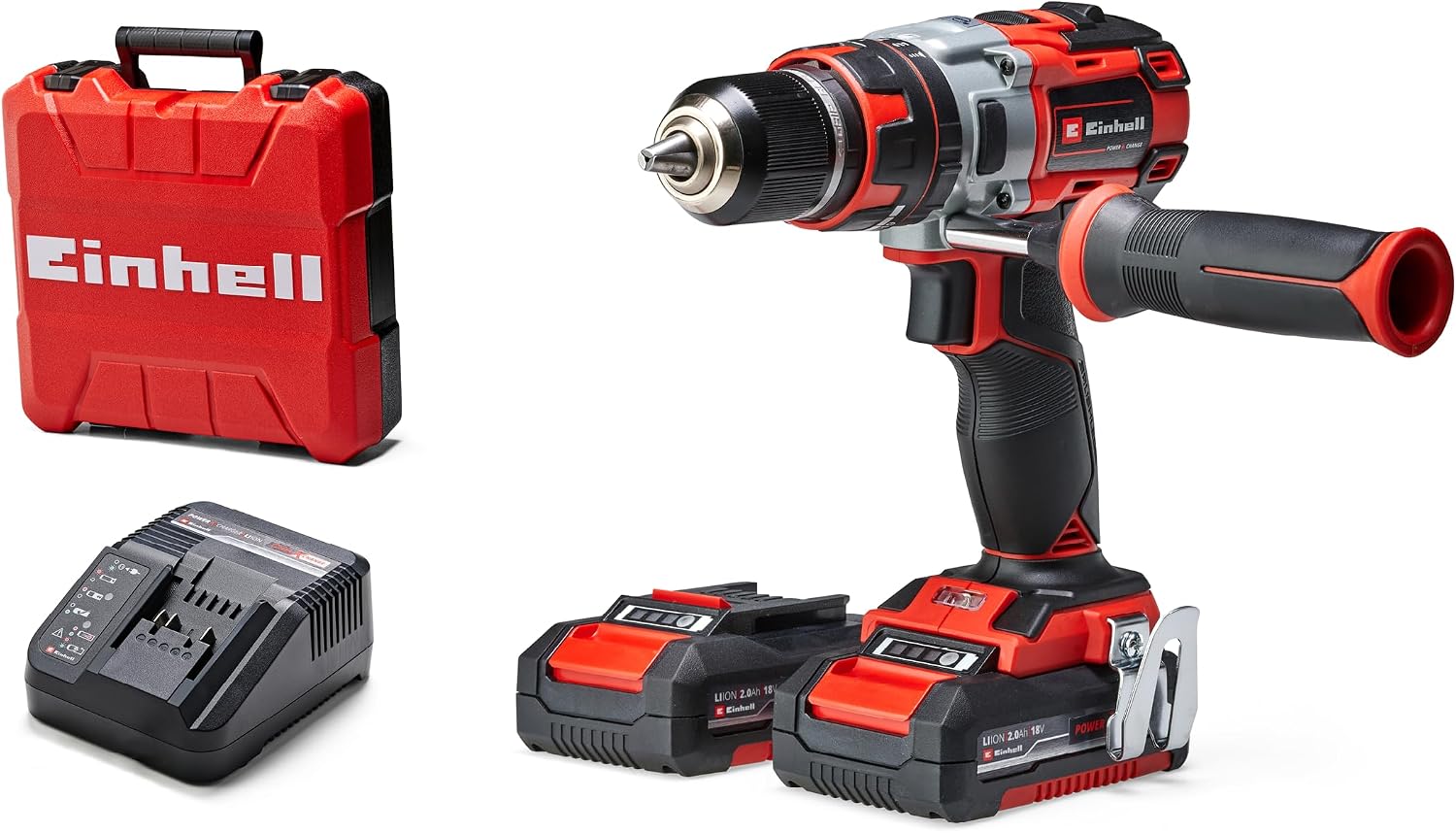Einhell TP-CD 18 Li-i Kömürsüz Power X-Change Akülü Darbeli Vidalama darbe fonksiyonlu, Li-Ion, 18 V, 2 hız, 60 Nm, LED ışık, çanta, 2x 2,0 Ah akü ve şarj cihazı dahildir - 4513861