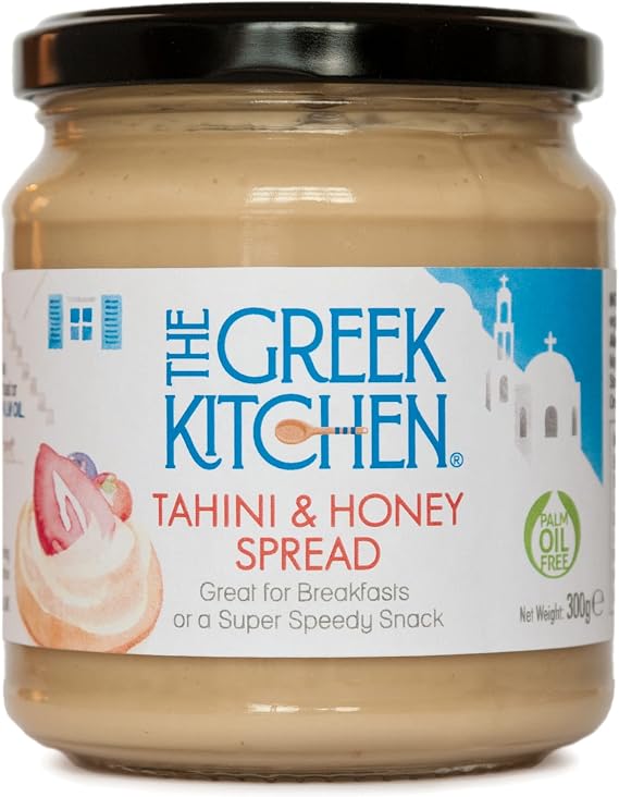 The Greek Kitchen Tahini & Honey Spread - Protein Rich, Palm Oil Free, No Added Sugar, 300 g