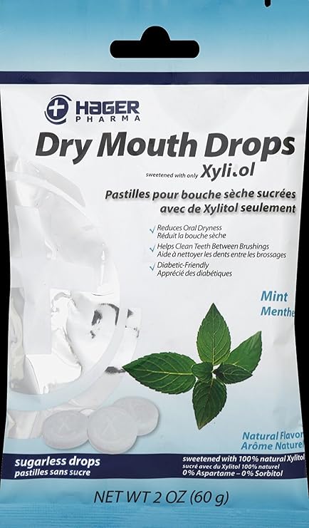 Miradent Dry Mouth Drops Mint 2 Oz