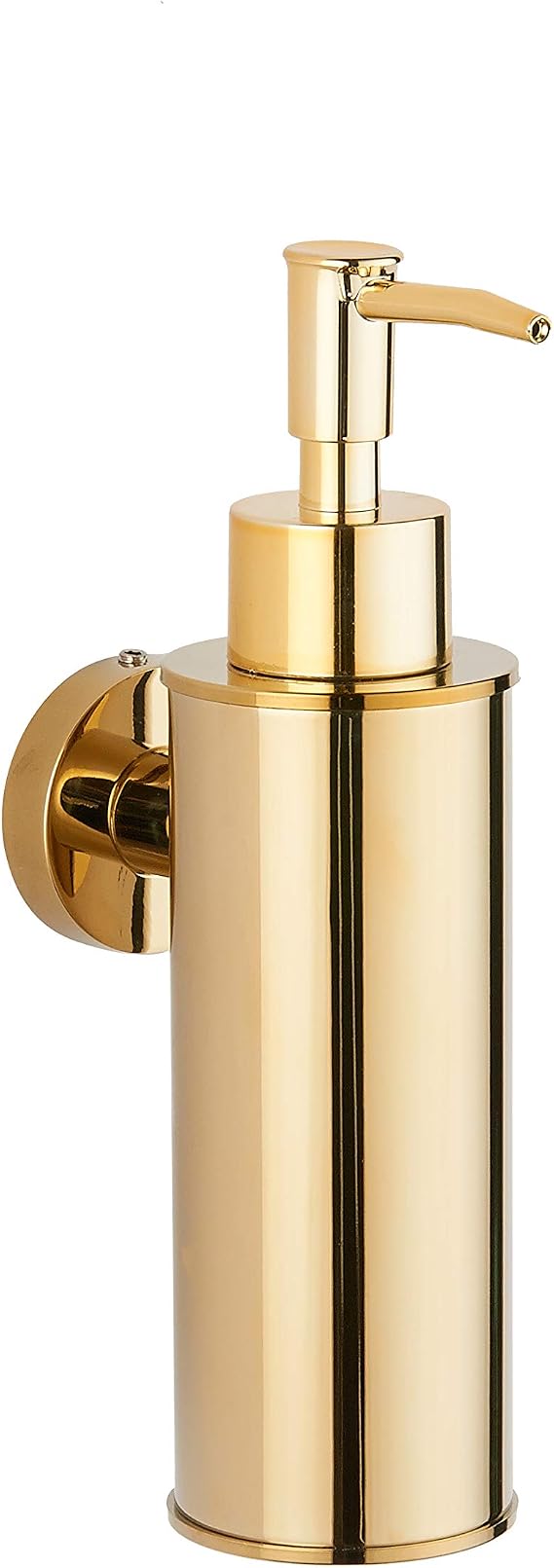 BGL Soap Dispenser Stainless Steel 304 Gold Wall Mount Liquid and Soap Dispenser Round for Kitchen and Bathroom