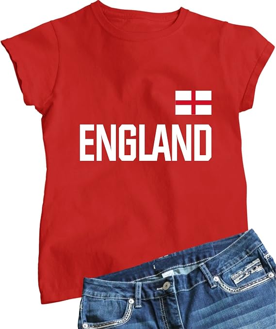 Go All Out Womens Team England British Pride T-Shirt