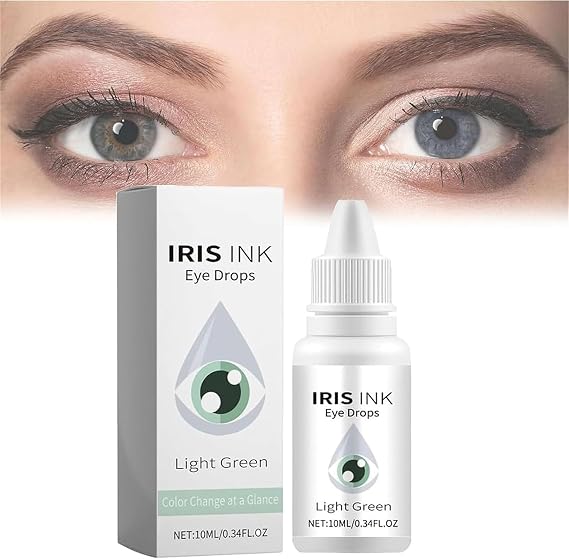 Drops Change Your Eye Color, Eye Color Changing Drops, IrisInk Eye Drops, Color Changing Eye Drops, Change Eye Color Drops, Lighten & Brighten Your Eye Color (Green)