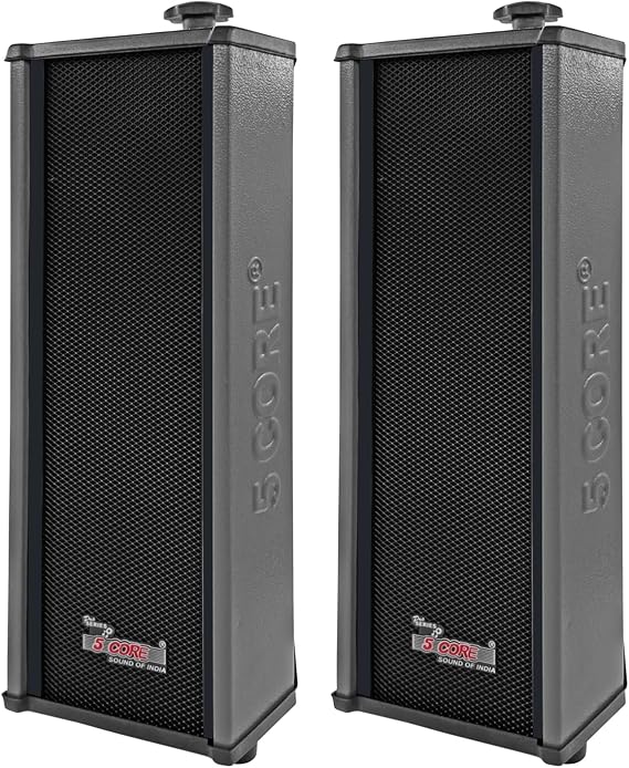 5 CORE Outdoor Speakers Pair Wall Mount 100W Passive Wired Indoor Speaker Weatherproof | for Patio House Garage - 15TG 2Pcs