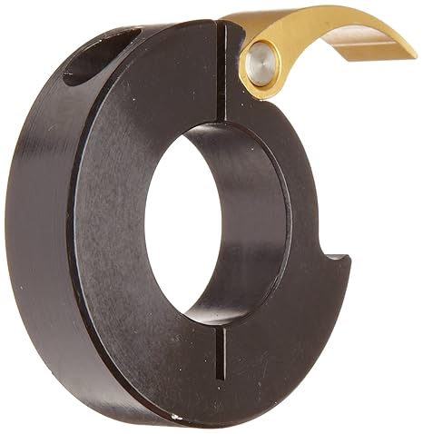QCL-22-A Quick Clamping Shaft Collar, Anodized Aluminum, Metric, 1.375" Bore, 75mm OD, 15mm Width