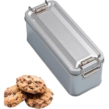 Storage Tinne - Vintage Tin Box 20x15cm, Airtight Kitchen Container, Multipurpose Decorative Container | Dust Proof Seal for Coffee Tea Jewelry Organizer