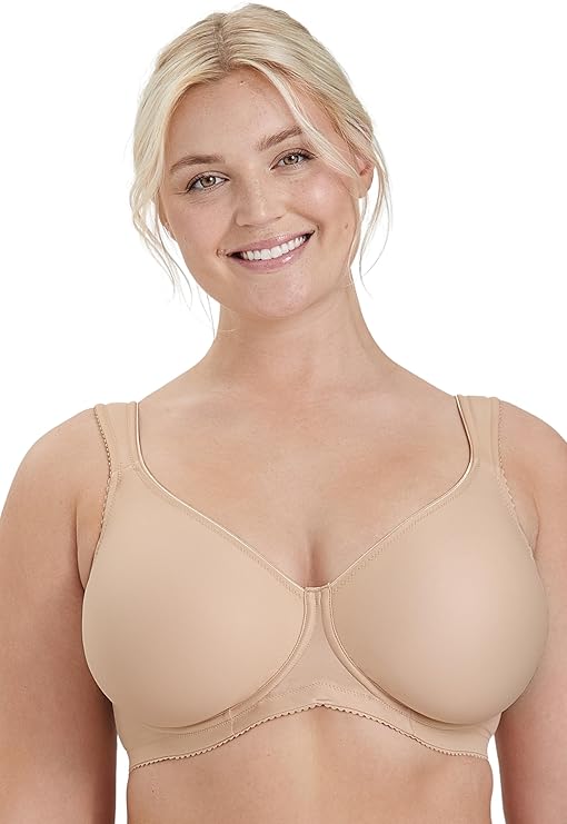 Miss Mary of Sweden Stay Fresh Tshirt Bra for Women Seamless Underwire, Full Coverage, Supportive and Comfortable Fit