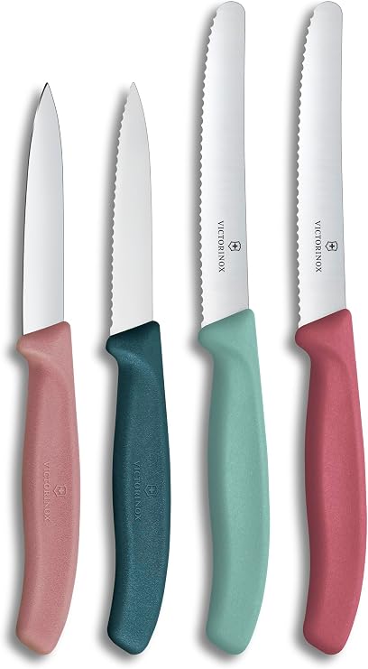 Victorinox Swiss Classic Tomato and Vegetable Knife Set, 4-Piece, 8-11 cm