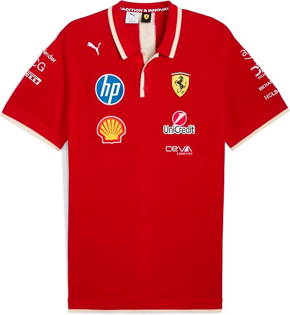 PUMA Scuderia Ferrari F1 2025 Special Edition China GP Team Polo - Red