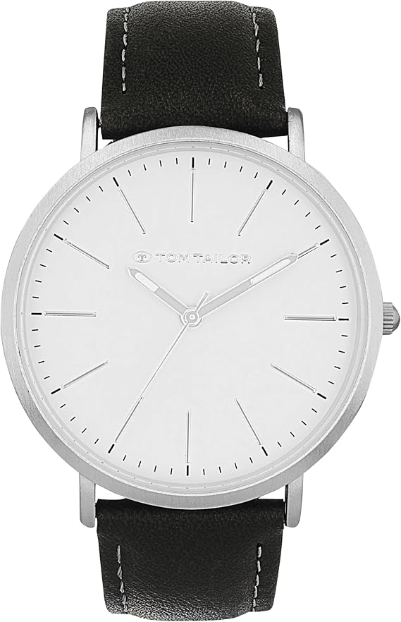 TOM TAILOR - Men's Quartz Watch - Alloy Case - Faux Leather Strap - Waterproof 3 Bar