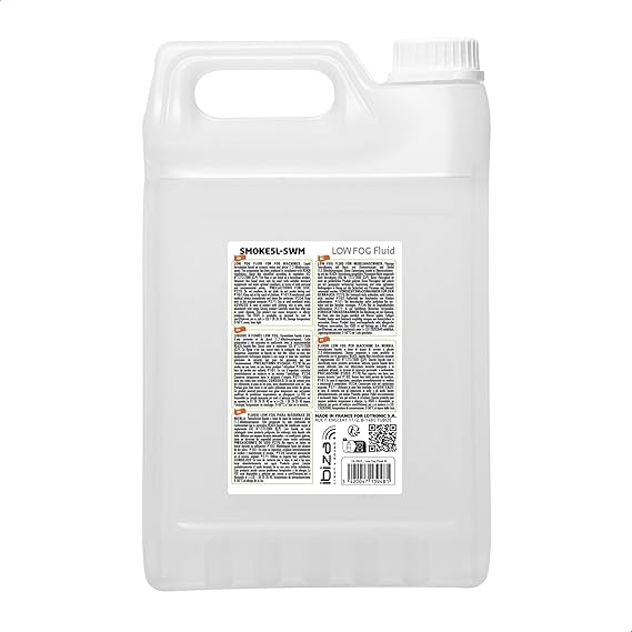 Ibiza - SMOKE5L-SWM - Liquid for LOW density water based fog machine - Stays on the floor - 5 litres