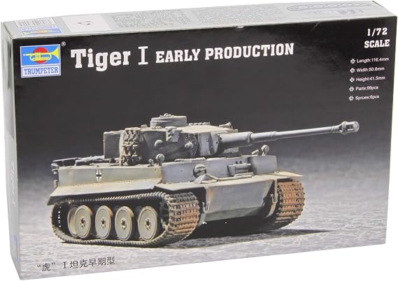Trumpeter 1/72 German Tiger I Tank Early Version