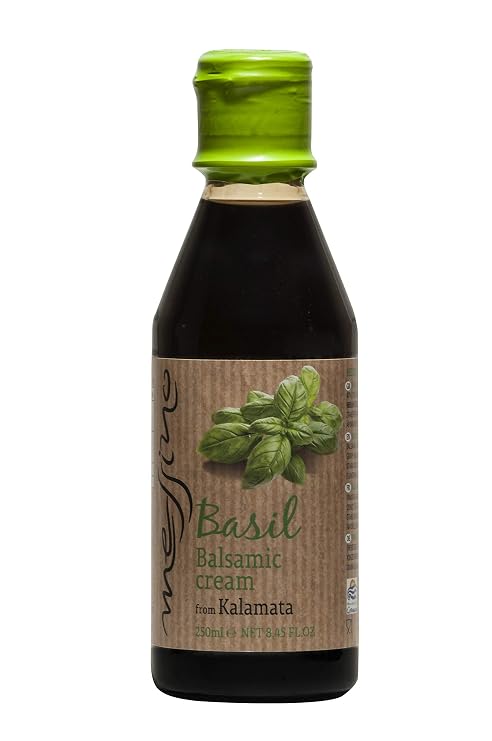 Messino Basil Balsamic Glaze, Herb-Infused Reduction, 250ml