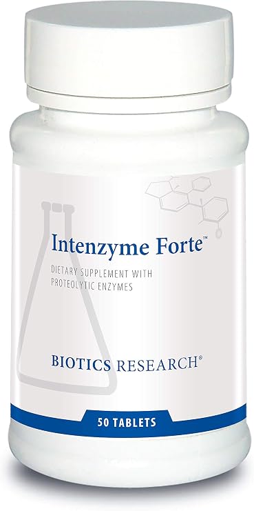 BIOTICS RESEARCH Intenzyme ForteTM Proteolytic Pancreatic Enzymes 50 Tabs