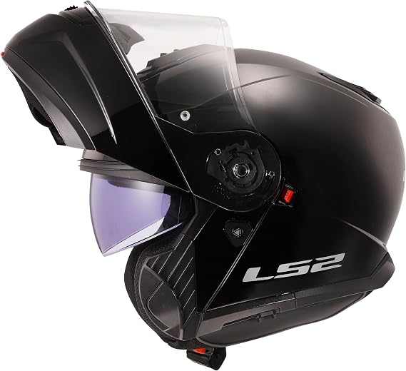 LS2 Motorcycle Helmet. Modular / Flip Front. FF908 STROBE II MATT BLACK-06 (M) 57-58cm