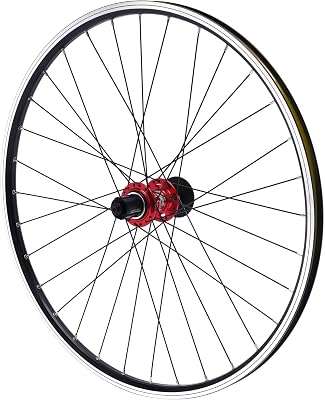 Mountain Bike Wheelset, 27.5 inch Bike Disc Brake Wheel, Aluminum Alloy Bicycle Front Rear Wheelsets for 7891011 Speed Cassette Bicycle Wheelset Red Flower Drum