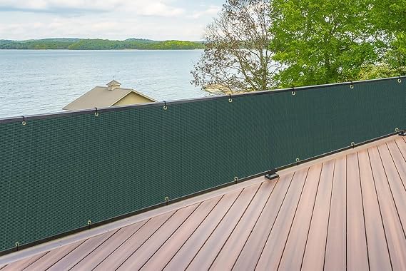 3'x50' Black + 3'x15' Green Balcony Fence