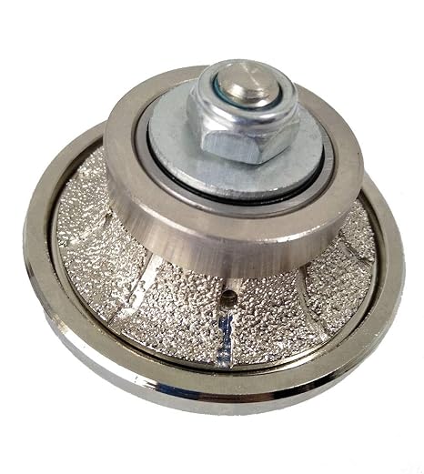 B10 Demi Half Bullnose Vacuum Brazed Diamond Hand Profile Wheel 5/8-11