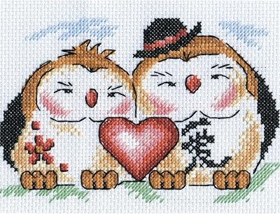 PANNA Love at Home Cross Stitch Kit I-0590, Multi-Colour, 16 x 11 cm
