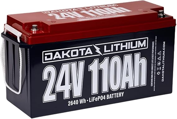 Dakota Lithium 24V 110Ah Deep Cycle Lithium Battery