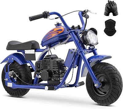 HOVER HEART Mini Chopper Bike, 49.4 CC Dirt Bike Motorcycle, Premium Tire, Disc Brake, Max165Lbs, Max 20Mph, EPA Approved