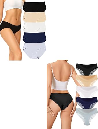voenxe 10 Pack Women Hipster Underwear Size-XXL