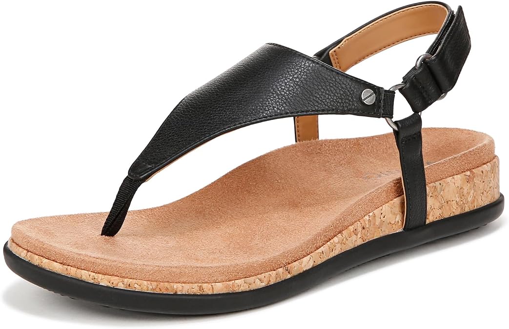 Vionic Women's Copal Kirra Fashionable Strappy Flat Sandals-Supportive Ladies Comfort Sandals that Includes a Concealed Orthotic Insole Sizes 5-12