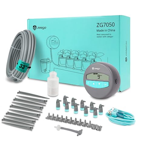Automatic Drip Irrigation Kit with Digital Programmable Water Timer