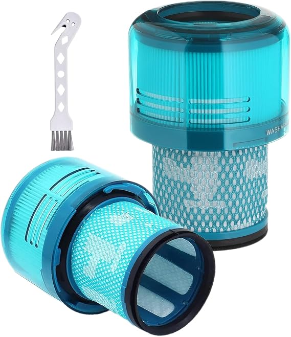 TOPALL Vacuum Filter for Dyson V15,HEPA Filter Replacement,Vacuum Accessories,Compatible with Dyson V15 Detect,V15s, Replaces Part #970013-02 (2 P)
