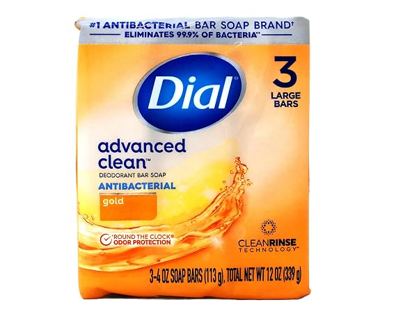 Dial 12402 4 oz. Gold Dial Antibacterial Soap Bars, 3 Pack