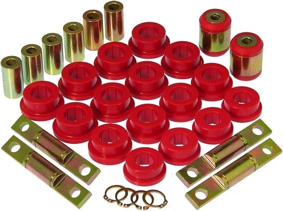 Prothane 8-318 Red Rear Upper and Lower Control Arm Bushing Kit