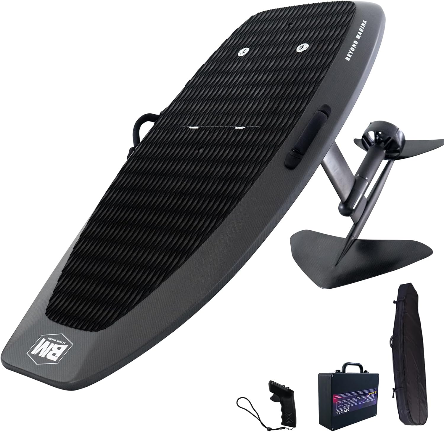 Carbon Fiber Electric Hydrofoil Surfboard – 8000W Efoil Foil Board for Adults, Supports Up to 286 lbs, High-Speed Motorized Surfboard with Wireless Remote for Water Sports and Surfing