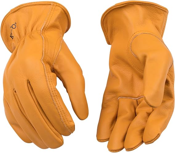 Kinco 035117008137 Grain Buffalo Leather Ranch and Work Glove, Medium