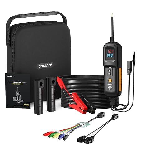 Multifunctional Power Circuit Probe Tester DC Voltage 12V to 40V, 20FT Extension Wire, Grounding Testing, Component Activation, Short Circuit Positioning, Continuity Testing