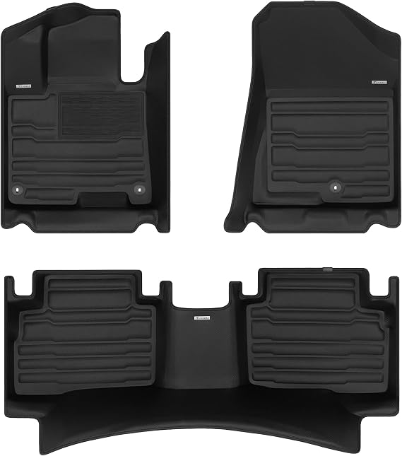 TuxMat - for Kia Sportage Hybrid 2023-2025 Models - Custom Car Mats - Maximum Coverage, All Weather, Laser Measured - This Full Set Includes 1st and 2nd Rows