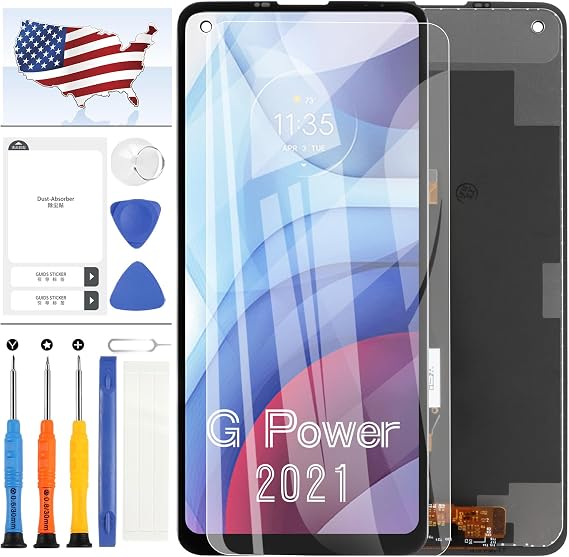 for Motorola Moto G Power 2021 LCD Screen Replacement for Motorola G Power 2021 XT2117 XT2117-4 XT2117-3 LCD Display Digitizer Touch Screen Assembly Full Repair Parts Kit (Not Fit for G Power 2020)