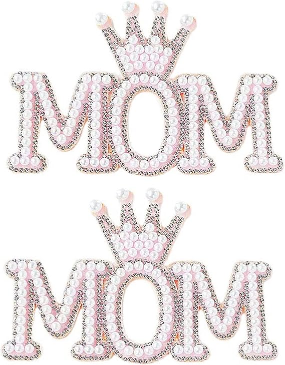 Soochat Happy Mother's Day Cake Topper Mom Letter Cake topper Mother's Day Party Cake Decorations Supplies Pink