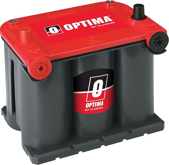 OPTIMA Batteries High Performance 75/25 REDTOP Sealed AGM Car, Truck, and SUV Starting Battery, 720 CCA, Dual SAE and GM Terminals, Maintenance Free, Versatile Mounting