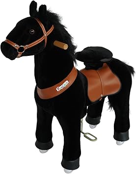 Pony Cycle Ponycycle Riding Horse Black Horse- Small Riding Horse