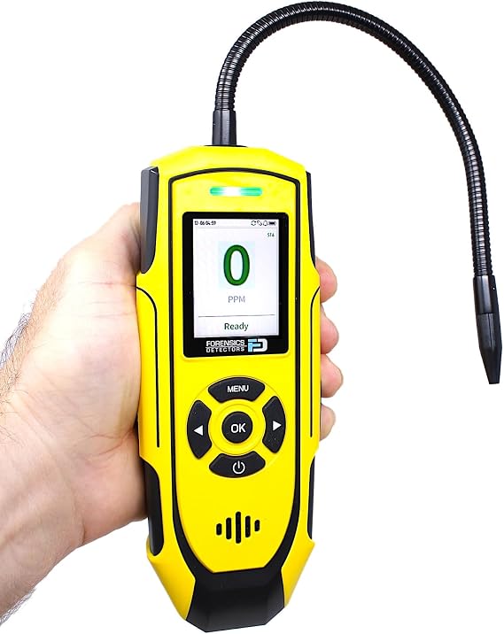 SF6 Gas Detector | Sulfur Hexafluoride | USA NIST Calibration Certificate | Leak Detection | Range: 0-1500 ppm SF6 with 1ppm Resolution |