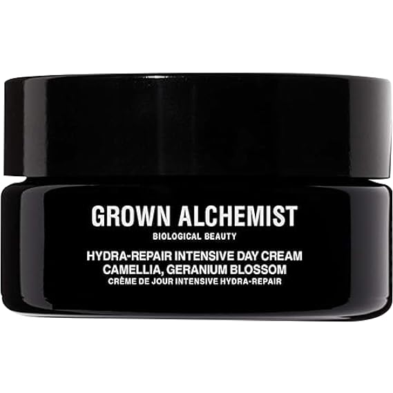 Grown Alchemist Hydra Repair Intensive Day Cream, Hydrating Facial Cream with Glycerin, Vitamin E + Rosehip, 1.35 Ounce