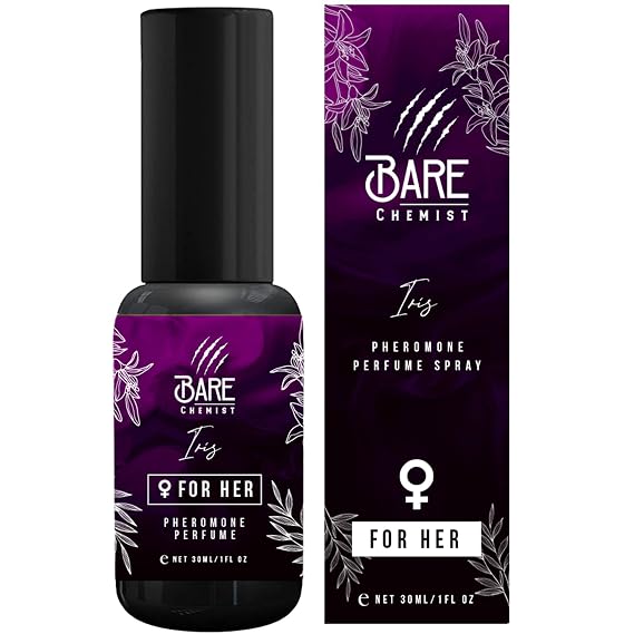 Iris Pheromone Perfume for Women [Long Lasting Scent] - Oil Perfume Enhanced with Pheromones for Her 1oz. - Fruity, Vanilla, Sweet, Fresh