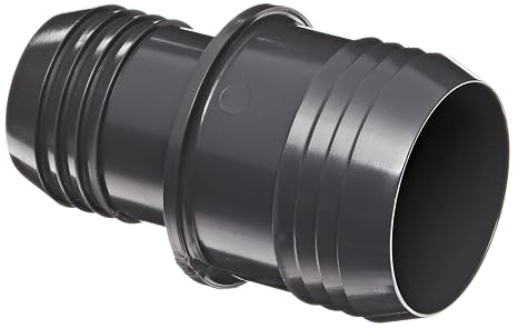 Spears 1429 Series PVC Tube Fitting, Coupling, Schedule 40, Gray, 1" Barbed